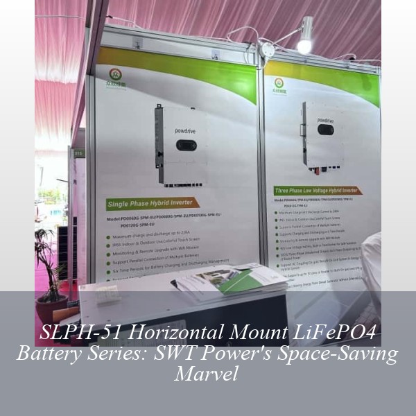 SLPH-51 Horizontal Mount LiFePO4 Battery Series: SWT Power's Space-Saving Marvel